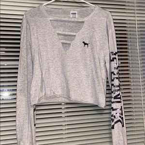 PINK cropped long sleeve